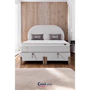 Bohem Plus Çift Kişilik Konfor Seti – Pocket Yaylı Yatak + Sandıklı Baza + Başlık 140x190 cm