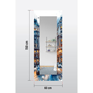 City Lights Dekoratif Boy Aynası 150x60 Cm