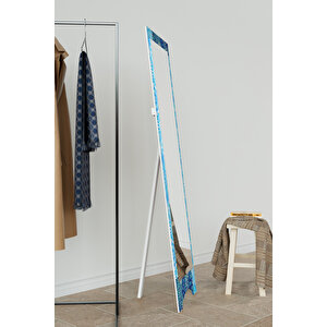 "çini Motif "aynora Model Dekoratif Ayaklı Boy Aynası 145x40 Cm