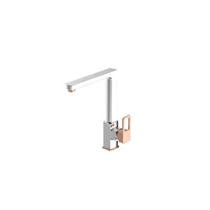 Salvo Plus Colours Eviye Bataryası ( Döküm Çıkış Uçlu) Krome - Rose Gold