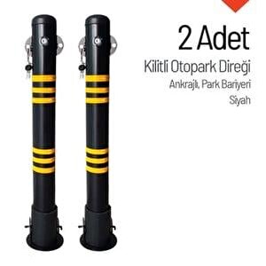 Çıkarılabilir Ankrajlı Kilitli Otopark Bariyeri – 2'li Set