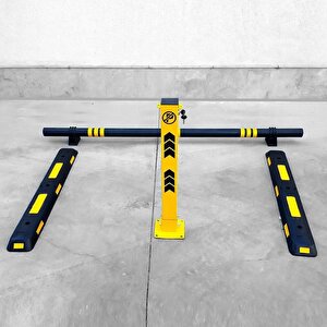 Polikarbon Ayaklı Araç Stoperi – 200x13x6 Cm | Sağlam Ve Estetik Park Çözümü