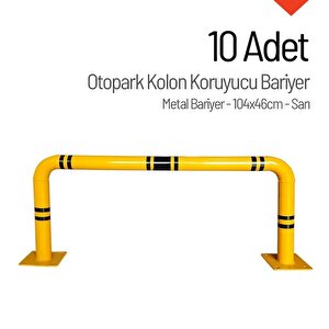 10'lu Otopark Kolon Koruyucu Bariyer Seti – 104x46 Cm