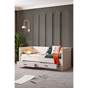 Montessori Karyola , Leton Açılır Çekmeceli Montessori Karyola + Comfort Yatak