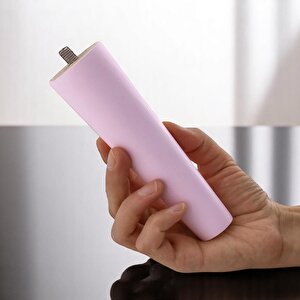 Ahşap Ayak 12 Cm Açık Pembe M8 Civatalı Bağlantı Aparatlı Dolap Mobilya Koltuk Kanepe Destek Ayağı Ayakları