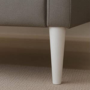 2 Adet Ahşap Ayak 15 Cm Beyaz M8 Civatalı Bağlantı Aparatlı Dolap Mobilya Koltuk Kanepe Destek Ayağı Ayakları