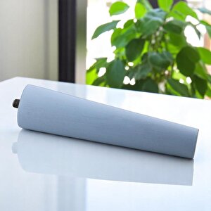 Ahşap Ayak 12 Cm Açık Mavi M8 Civatalı Bağlantı Aparatlı Dolap Mobilya Koltuk Kanepe Destek Ayağı Ayakları