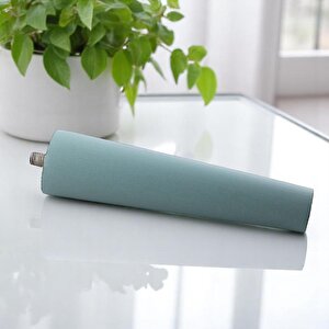 Ahşap Ayak 12 Cm Su Yeşili M8 Civatalı Bağlantı Aparatlı Dolap Mobilya Koltuk Kanepe Destek Ayağı Ayakları