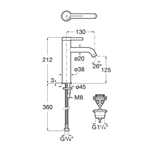 Ona Mezzo Lavabo Bataryası, Krom - A5a3c9ec00