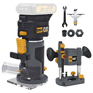 Dx82b.3 18volt Şarjlı Kömürsüz 6mm Devir Ayarlı Profesyonel Avuç İçi El Frezesi Formika Tıraşlama (akü Dahil Değildir)