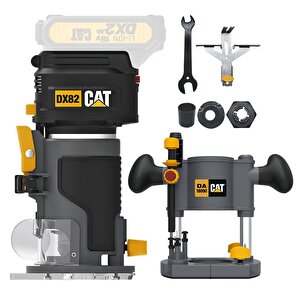 Dx82b.3 18volt Şarjlı Kömürsüz 6mm Devir Ayarlı Profesyonel Avuç İçi El Frezesi Formika Tıraşlama (akü Dahil Değildir)