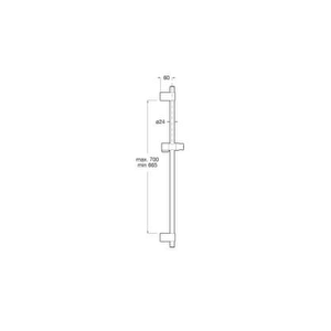 Sensum Ayarlanabilir Mafsallı 800 Mm Sürgü Takımı, Krom - A5b0405c00