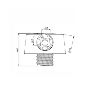 Aqua Classic Duş Çıkış Dirseği, Krom, 1/2" - Ag0083700r