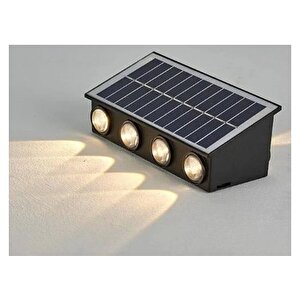 20w Kos Solar Şarjlı Led Duvar Bahçe Aydınlatma Aplik Ct-8010 Gün Işığı