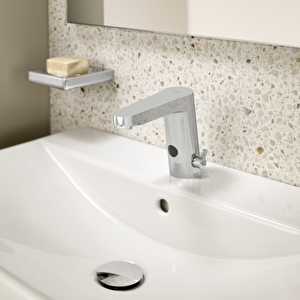 L30-e Fotoselli Lavabo Bataryası, Sıcak/soğuk Çift Su Girişli, Elektrikli+pilli Kullanıma Uygun, Krom - A5a5809c00