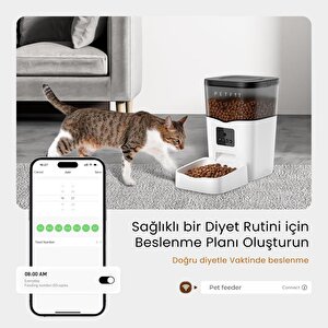 Petfit Feline Prime 3l Wi-fi Kameralı Akıllı Otomatik Kedi Köpek Mama Kabı Besleme Ünitesi (sesli Komut+çelik Kase+app Kontrol)