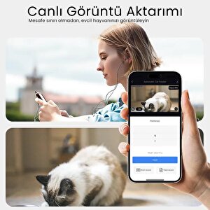 Petfit Feline Prime 3l Wi-fi Kameralı Akıllı Otomatik Kedi Köpek Mama Kabı Besleme Ünitesi (sesli Komut+çelik Kase+app Kontrol)