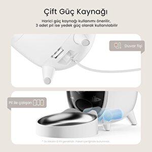 Petfit Meow Pure 3l Wi-fi Kameralı Akıllı Otomatik Kedi Köpek Mama Kabı Besleme Ünitesi (sesli Komut+çelik Kase+app Kontrol)