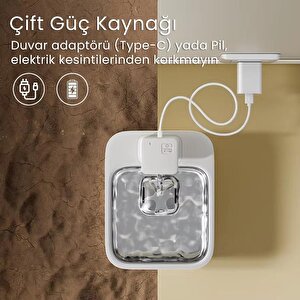 Petfit Aqua Flow 4l Çelik Hazne Wi-fi Bataryalı Akıllı Otomatik Kedi Köpek Su Pınarı Su Çeşmesi Su Şelalesi (ultra Sessiz+uv Filtr