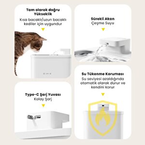 Petfit Aqua Flow 4l Çelik Hazne Wi-fi Bataryalı Akıllı Otomatik Kedi Köpek Su Pınarı Su Çeşmesi Su Şelalesi (ultra Sessiz+uv Filtr