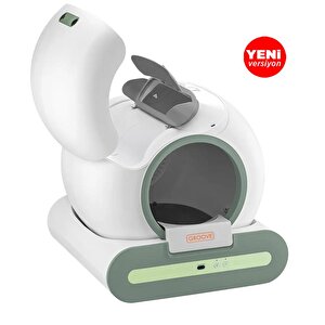 Groove Ti+ 65l Wi-fi Otomatik Akıllı Kedi Tuvaleti Yeşil (ultra Sessiz+app Kontrol+akıllı Sensör+uv Filtre)