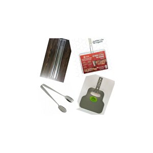 Mangal Set (tel Izgara-maşa-5 Şiş-yelpaze)