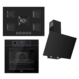 Fryart-silentart Serisi Siyah Set (ss035 + Qep63cs +d077-sa ) - Emaye Izgara