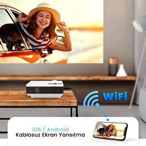Vankyo Leisure 410 5g Wifi Projeksiyon Cihazı - 1080p Destekli - 240 İnç Yansıtma - Dahili Hoparlör - Ps5/ps4/xbox/hdmi