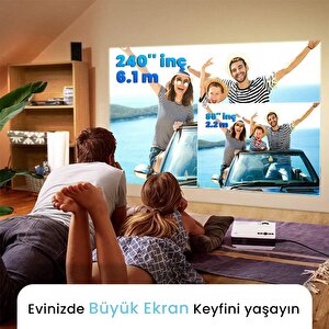Vankyo Leisure 410 5g Wifi Projeksiyon Cihazı - 1080p Destekli - 240 İnç Yansıtma - Dahili Hoparlör - Ps5/ps4/xbox/hdmi