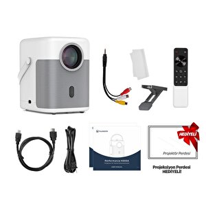 Vankyo H300a Android Tv 4k Destekli Projeksiyon Cihazı +auto Focus+auto Keystone 6g Wi-fi+5.2 Bluetooth 240 Inç Yansıtma+hifi Dolb