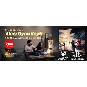 Vankyo Sunspark 500w Android Tv 1080p Destekli Projeksiyon Cihazı  5g Wi-fi + 5.1 Bluetooth - Lcd Led - 240 Inç Yansıtma-dahili Ho