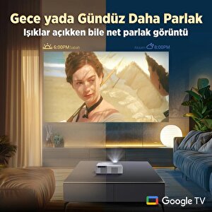 Vankyo Performance V700g Android Google Tv Hdr10+ 4k Destekli Projeksiyon Cihazı +auto Focus+auto Keystone+6g Wifi+5.2 Bluetooth+3