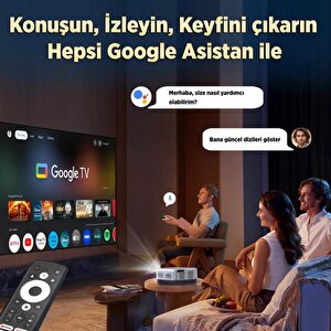 Vankyo Performance V700g Android Google Tv Hdr10+ 4k Destekli Projeksiyon Cihazı +auto Focus+auto Keystone+6g Wifi+5.2 Bluetooth+3
