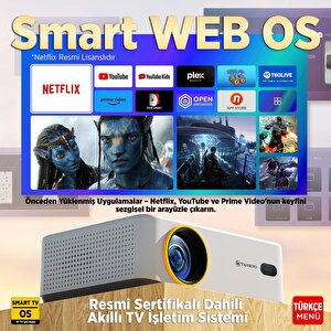 Vankyo Leisure L570b Smarttv 4k Destekli Projeksiyon Cihazı +auto Focus+auto Keystone+6g Wifi+5.2 Bluetooth+300 İnç Yansıtma+dolby