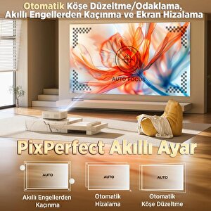 Vankyo Leisure L570b Smarttv 4k Destekli Projeksiyon Cihazı +auto Focus+auto Keystone+6g Wifi+5.2 Bluetooth+300 İnç Yansıtma+dolby
