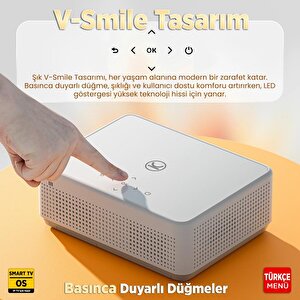 Vankyo Leisure L570b Smarttv 4k Destekli Projeksiyon Cihazı +auto Focus+auto Keystone+6g Wifi+5.2 Bluetooth+300 İnç Yansıtma+dolby