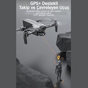 Sjrc F22 S2 Pro+ Combo 4k Kameralı Drone Seti - 2batarya+6km Menzil+çarpışma Sensörü+40 Dakika Uçuş Süresi+çanta+eis Gimbal