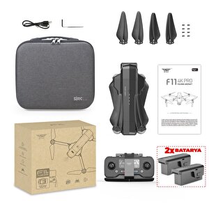 Sjrc F11 Pro Combo 4k Kameralı Drone Seti - 2 Batarya - 1.5 Km Menzil - 26 Dakika Uçuş Süresi + Çanta + Eis Stabilizasyon