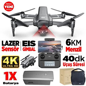 Sjrc F22 S2 Pro+ 4k Kameralı Drone Seti - 6km Menzil+çarpışma Sensörü+40 Dakika Uçuş Süresi+çanta+eis Gimbal