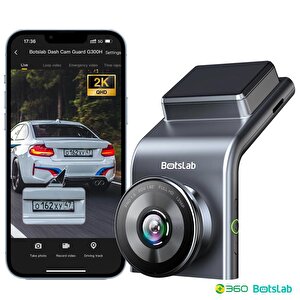 360+ Botslab G300h Pro 2k Qhd Adas Wifi + Gps 140° Geniş Açı Gece Görüşlü Akıllı Araç İçi Kamera