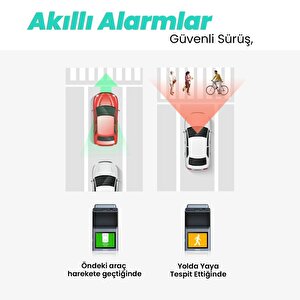 360+ Botslab G300h Pro 2k Qhd Adas Wifi + Gps 140° Geniş Açı Gece Görüşlü Akıllı Araç İçi Kamera