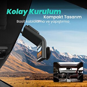 360+ Botslab G300h Pro 2k Qhd Adas Wifi + Gps 140° Geniş Açı Gece Görüşlü Akıllı Araç İçi Kamera