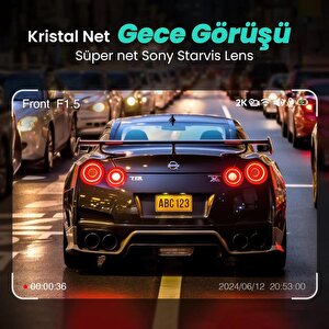360+ Botslab G300h Pro 2k Qhd Adas Wifi + Gps 140° Geniş Açı Gece Görüşlü Akıllı Araç İçi Kamera