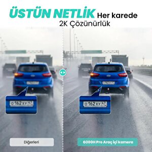 360+ Botslab G300h Pro 2k Qhd Adas Wifi + Gps 140° Geniş Açı Gece Görüşlü Akıllı Araç İçi Kamera