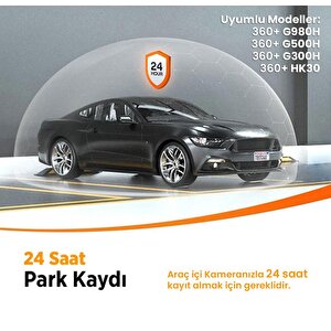 360+ Botslab G300h Pro 2k Qhd Adas Wifi + Gps 140° Geniş Açı Gece Görüşlü Akıllı Araç İçi Kamera + Park Modu Bağlantı Kablosu Comb