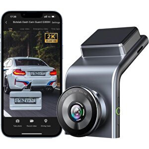 360+ Botslab G300h Pro 2k Qhd Adas Wifi + Gps 140° Geniş Açı Gece Görüşlü Akıllı Araç İçi Kamera + Park Modu Bağlantı Kablosu Comb