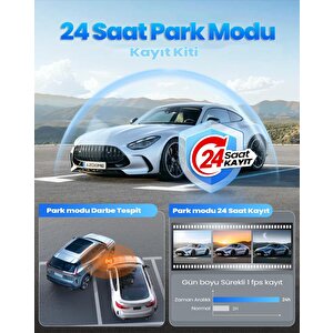 360+ Botslab G300h Pro/hk30 Pro Araç İçi Kamera 24 Saat Park Modu Kiti Akü Bağlantı Kablosu (micro Usb)