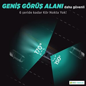 360+ Botslab G980h Pro Adas Ön Kamera Gerçek 4k Uhd Arka 2k Qhd 170° Geniş Açı Lens Gece Görüşü Dahili Gps Modülü Akıllı Araç İçi