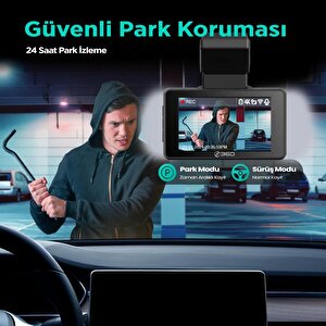 360+ Botslab G980h Pro/g500h Pro Type-c Araç İçi Kamera Park Modu Akü Bağlantı Kablosu (24 Saat Kayıt)