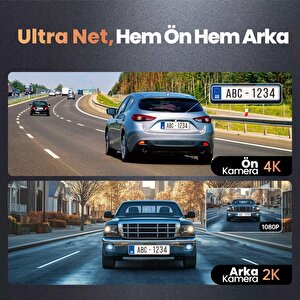 360+ Botslab G980h Pro Adas Ön Kamera Gerçek 4k Uhd Arka 2k Qhd 170° Geniş Açı Lens Gece Görüşü Dahili Gps Modülü Akıllı Araç İçi